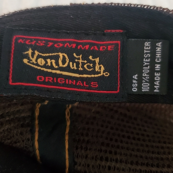 Von Dutch Vintage Pink Satin Trucker Snapback Hat - Picture 10 of 10